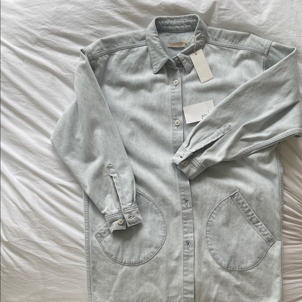 Jesse Kamm Okuda Jacket in Pale Blue denim NWT worn once for a couple hours